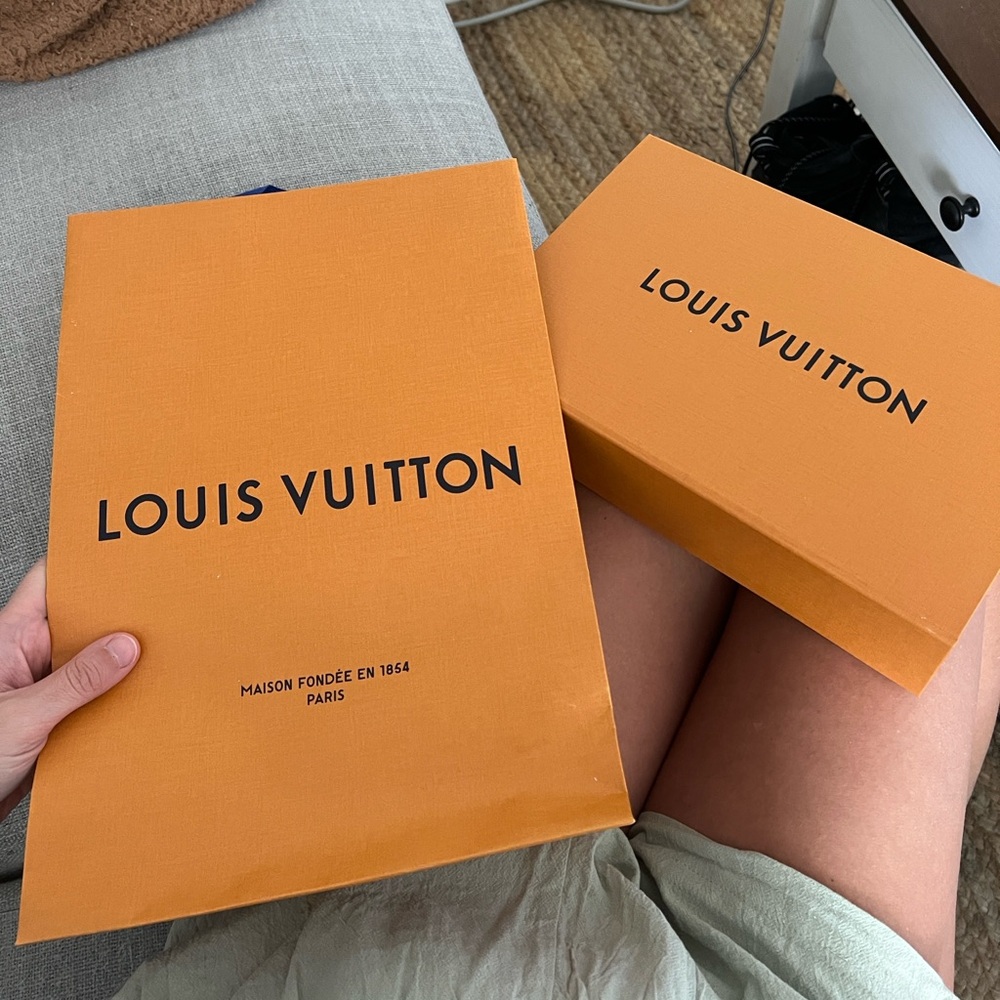 Authentic Louis Vuitton box and bag